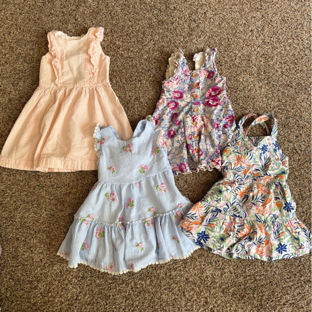 Floral Girls Spring/ Summer Dress Set - Multicolor 2T